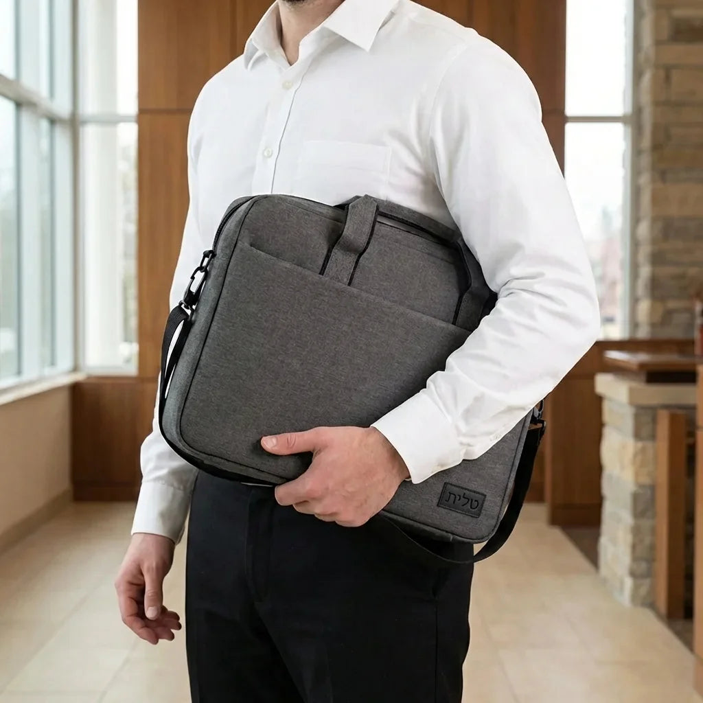 Elegant Tallit Bag - Gray 31*41 cm