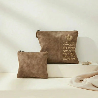 Leatherette Tallit - Tefillin Set 36*29 cm