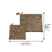 Leatherette Tallit - Tefillin Set 36*29 cm