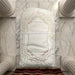Leatherette Brit Pillow with Bold Embroidery 70x45 cm