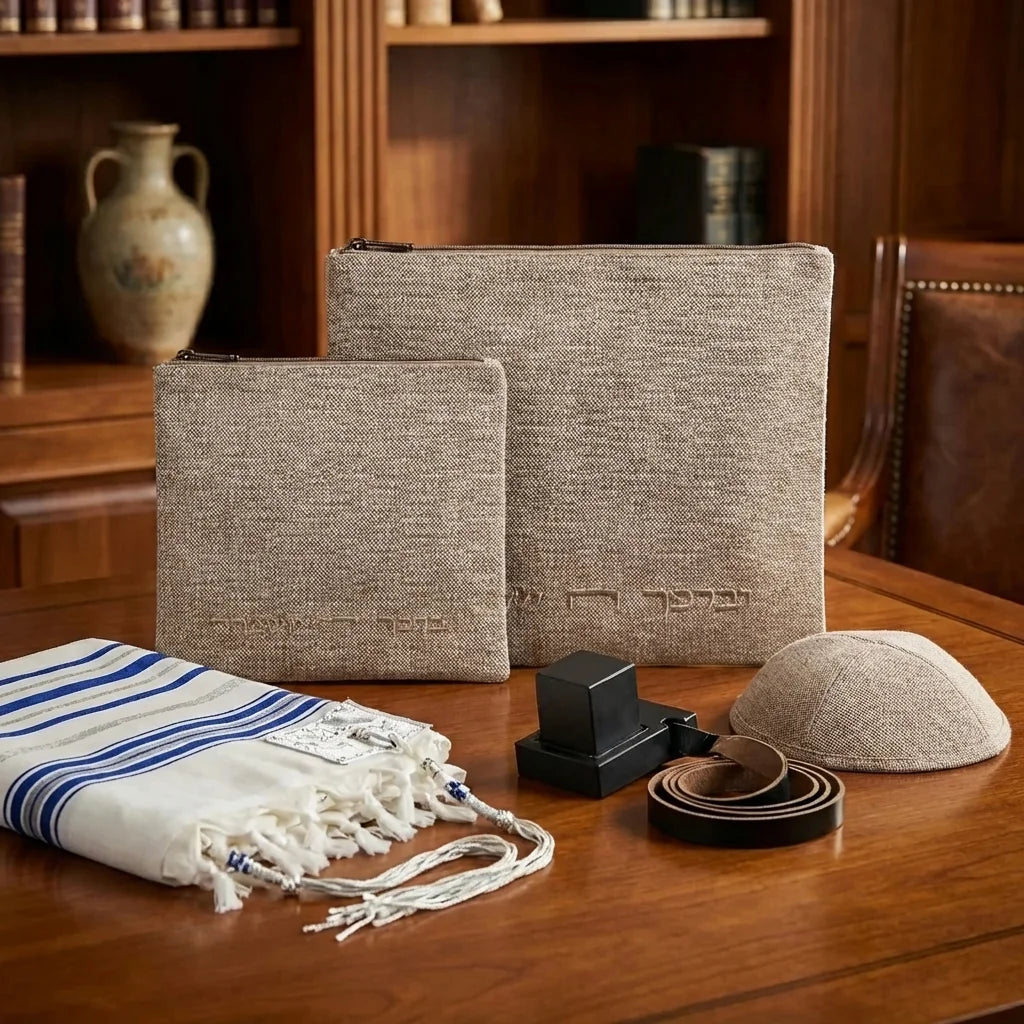 Fabric Talit - Tefilin Set 36*29 cm
