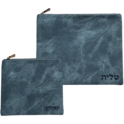 Leatherette Talit - Tefilin Set 36*29 cm with Embroidery