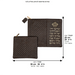 Leatherette Tallit - Tefillin Set 36*29 cm Black with Embossed Letters - Brown