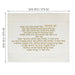 Leatherette Challah Cover 42*52 cm with Embroidery - White
