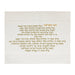 Leatherette Challah Cover 42*52 cm with Embroidery - White