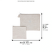 Leatherette Talit & Tefilin Set 38*31 cm - Stone with Embossed Letters