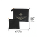 Leatherette Tallit & Tefillin Set 38*31 cm - Black with Embossed Letters