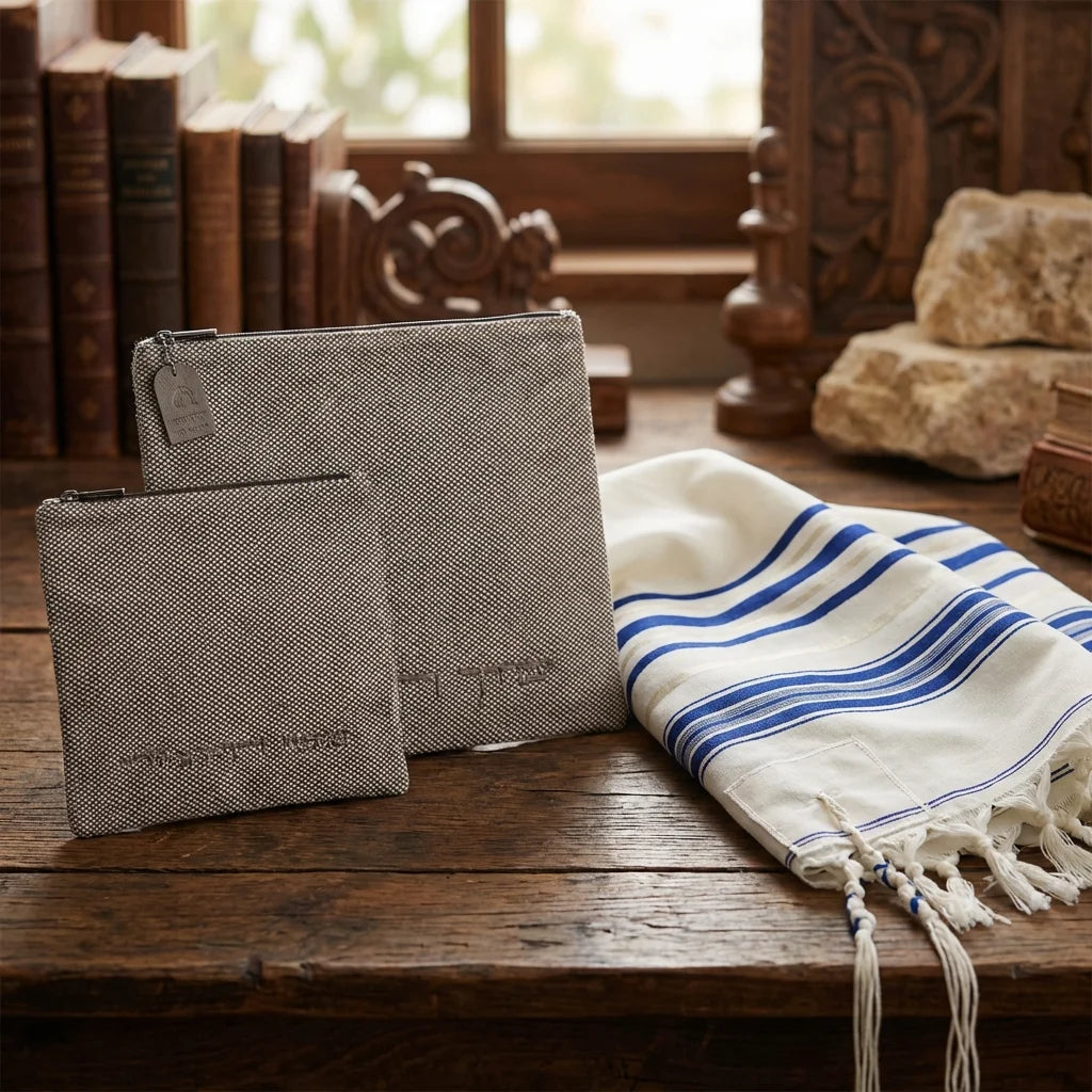 Fabric Talit - Tefilin Set 36*29 cm