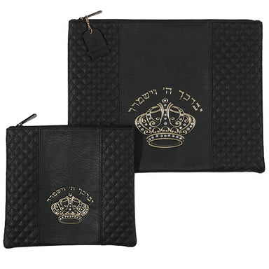 Leatherette Tallit - Tefillin Set 36*29 cm