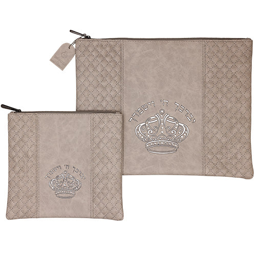 Leatherette Tallit - Tefillin Set 36*29 cm