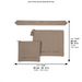 Set Tallit Tefillin and Atara Linen 36*29cm