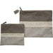 Fabric Talit - Tefilin Set 36*29 cm - Dark Gray, Light Gray, with Embroidery