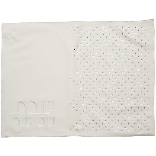 Leatherette Challah Cover 61*45cm - Silver