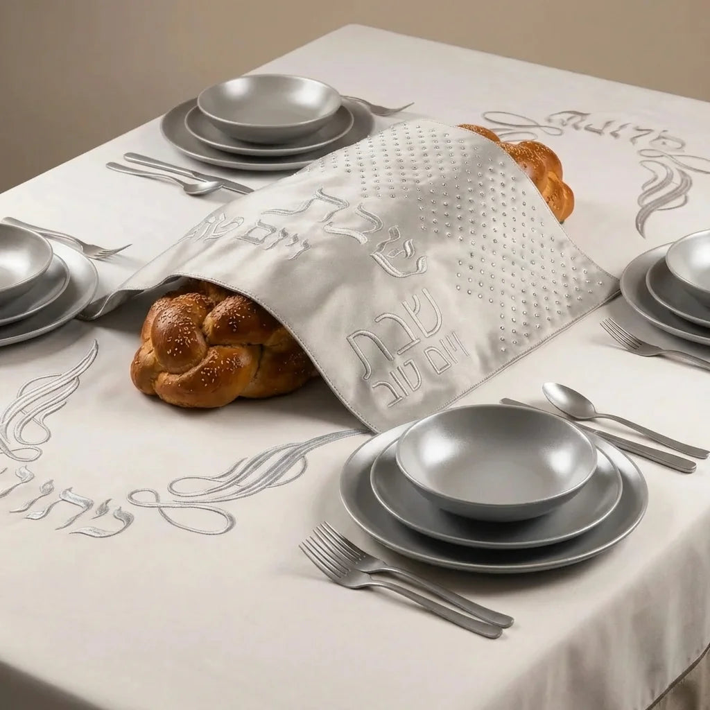 Leatherette Challah Cover 61*45cm - Gold, Champagne