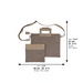 Leatherette Linen Fabric Talit & Tefilin Set 38*31 cm - with Embroidery