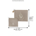 Set Tallit Tefillin Linen Fabric 36*29cm