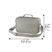Leatherette Talit 23*36 cm with Handle- Black with Embossed Letters
