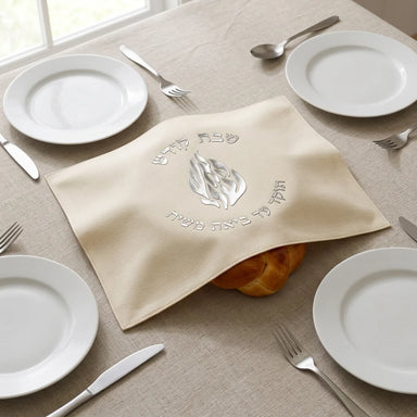 Leatherette Challah Cover 55*45cm - White