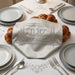 Leatherette Challah Cover 61*45cm - White, with Embroidery