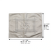 Leatherette Challah Cover 61*45cm - White, with Embroidery