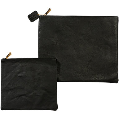 Leatherette Talit & Tefilin Set 38*31 cm - Black