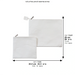 Leatherette Talit & Tefilin Set 38*31 cm - White