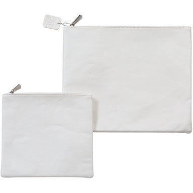 Leatherette Talit & Tefilin Set 38*31 cm - White