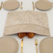 Faux Leather Challah Cover 54*45cm - Gold