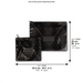 Leatherette Tallit - Tefillin Set 36*29 cm - Black
