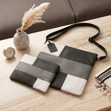 Genuine Leather Tallit & Tefillin Set