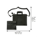 Black Leatherette Fabric Talit & Tefilin Set 39*31 cm with Embroidery