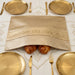 Faux Leather Challah Cover 54*45cm - Gold