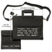 Faux Leather Talit - Tefilin Set 36*29 cm with Bold Embroidery - Black