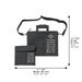Faux Leather Talit - Tefilin Set 36*29 cm with Bold Embroidery