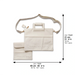 Leatherette Fabric Talit & Tefilin Set 38*31 cm