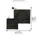 Leatherette Tallit - Tefillin Set 36*29 cm