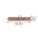 Faux Leather Pouch for Lulav 116x19 cm - Brown