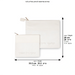 Leatherette Tallit - Tefillin Set 36*30 cm - White
