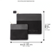 Leatherette Tallit - Tefillin Set 36*30 cm - Black
