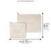 Leatherette Tallit - Tefillin Set 36x29 cm - White