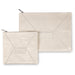 Leatherette Tallit - Tefillin Set 36x29 cm - White