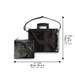Faux Leather Tallit - Tefillin Set 36*29 cm - Black