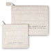Faux Leather Tallit - Tefillin Set Embossed Silver Letters 36*29 cm