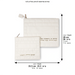 Faux Leather Tallit - Tefillin Set 36*29 cm - Gold, White