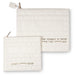 Faux Leather Tallit - Tefillin Set 36*29 cm - Gold, White