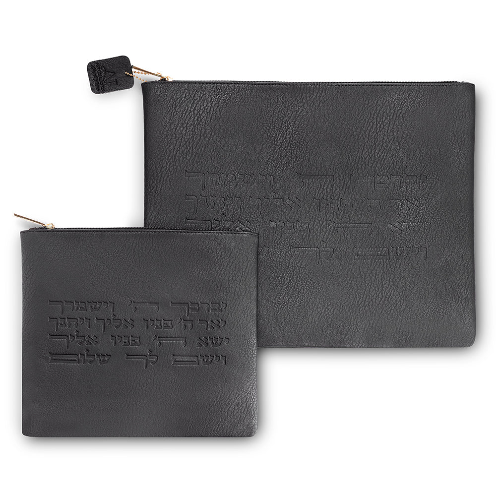 Faux Leather Tallit - Tefillin Set 36*29 cm