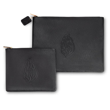 Leatherette Tallit - Tefillin Set 36*29 cm