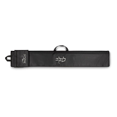 Black Faux Leather Pouch for LULAV & ETROG 116x19 cm