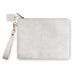 Leatherette Tefillin Bag 26.5*20.5 cm with Stamped Letters- Concrete Color
