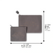 Velvet Talit - Tefillin Set 36*29 cm Laser Cut Letters- Gray